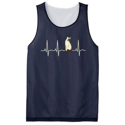 Siamese Cat Siamese Cat Heartbeat Mesh Reversible Basketball Jersey Tank