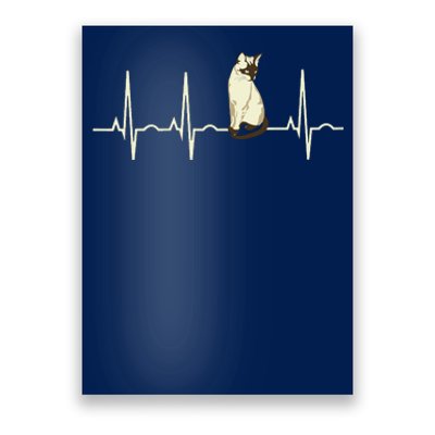 Siamese Cat Siamese Cat Heartbeat Poster