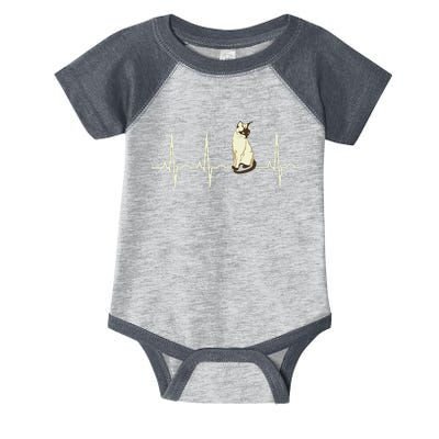 Siamese Cat Siamese Cat Heartbeat Infant Baby Jersey Bodysuit