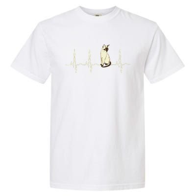 Siamese Cat Siamese Cat Heartbeat Garment-Dyed Heavyweight T-Shirt