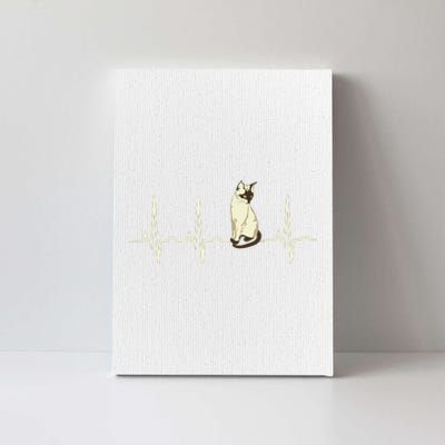 Siamese Cat Siamese Cat Heartbeat Canvas