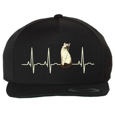 Siamese Cat Wool Snapback Cap