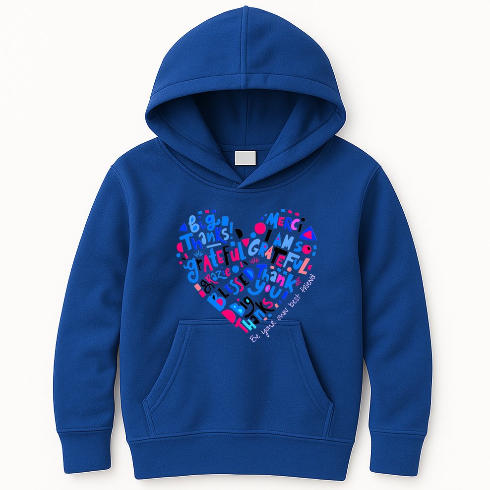 Self Care Self Love Gift Kids Hoodie