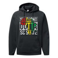 South Carolina Sc Vintage State Retro 125th Birthday Performance Fleece Hoodie