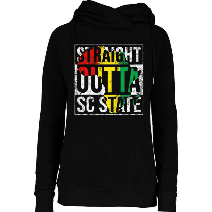 South Carolina Sc Vintage State Retro 125th Birthday Womens Funnel Neck Pullover Hood