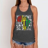 South Carolina Sc Vintage State Retro 125th Birthday Women's Knotted Racerback Tank