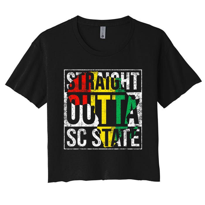 South Carolina Sc Vintage State Retro 125th Birthday Women's Crop Top Tee