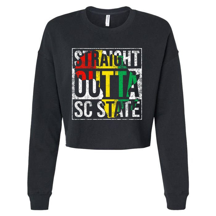 South Carolina Sc Vintage State Retro 125th Birthday Cropped Pullover Crew