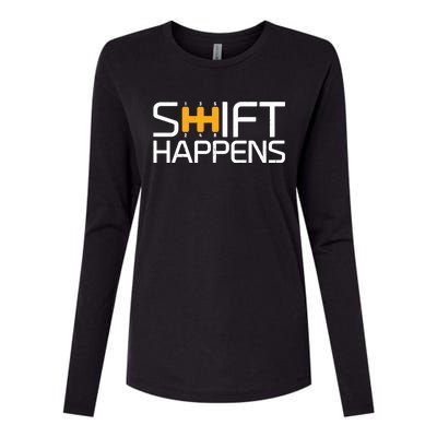 Sports Cars Street Racing Shift Happens Race Car Cute Gift Womens Cotton Relaxed Long Sleeve T-Shirt