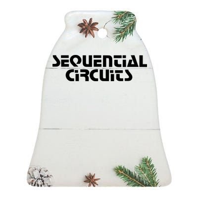 Sequential Circuits Ceramic Bell Ornament