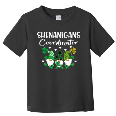 Shenanigans Coordinator St Patricks Day Gnomes Green Proud Gift Toddler T-Shirt