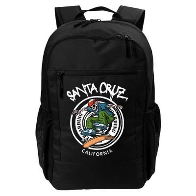 Santa Cruz Skater Laid Back California Skeleton Skateboarder Backpack