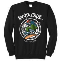 Santa Cruz Skater Laid Back California Skeleton Skateboarder Tall Sweatshirt