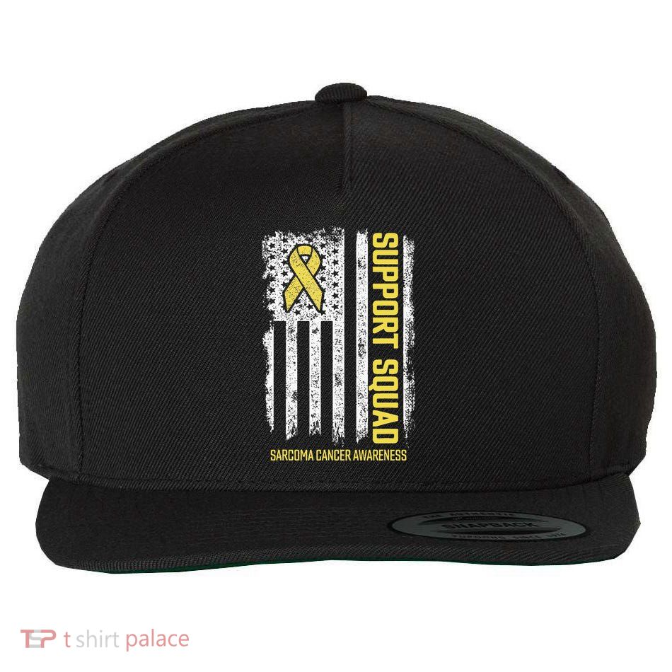 Sarcoma Cancer S Support Squad Sarcoma Cancer Awareness Wool Snapback Cap