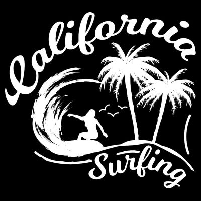 Surfing California Surfing Palm Beach Holiday Gift T-Shirt