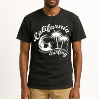 Surfing California Surfing Palm Beach Holiday Gift Tall T-Shirt