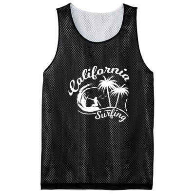 Surfing California Surfing Palm Beach Holiday Gift Mesh Reversible Basketball Jersey Tank