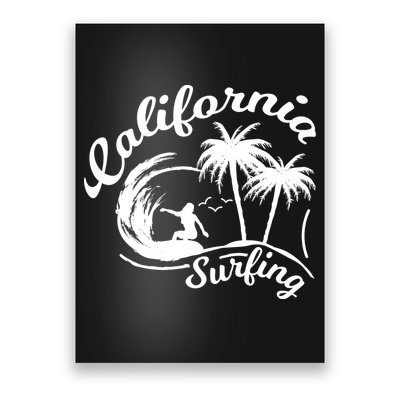 Surfing California Surfing Palm Beach Holiday Gift Poster