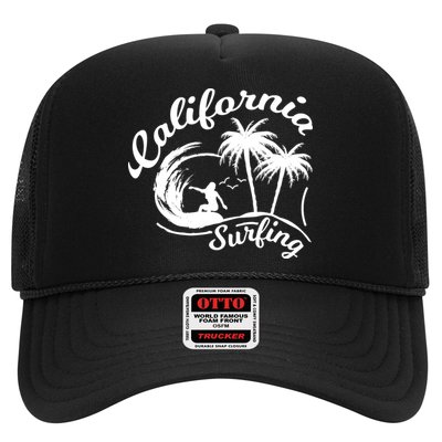 Surfing California Surfing Palm Beach Holiday Gift Trucker Hat