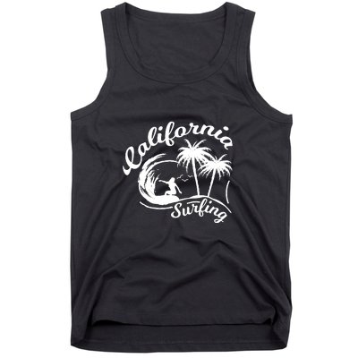 Surfing California Surfing Palm Beach Holiday Gift Tank Top