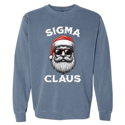 Sigma Claus Santa Funny Christmas Riz Z Male The Rizzler Meme Garment-Dyed Sweatshirt