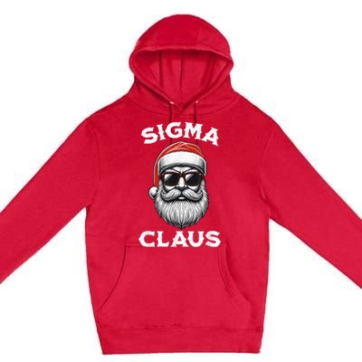 Sigma Claus Santa Funny Christmas Riz Z Male The Rizzler Meme Premium Pullover Hoodie