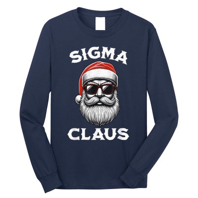 Sigma Claus Santa Funny Christmas Riz Z Male The Rizzler Meme Long Sleeve Shirt