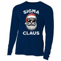 Sigma Claus Santa Funny Christmas Riz Z Male The Rizzler Meme Cooling Performance Long Sleeve Crew