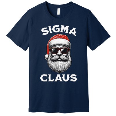 Sigma Claus Santa Funny Christmas Riz Z Male The Rizzler Meme Premium T-Shirt