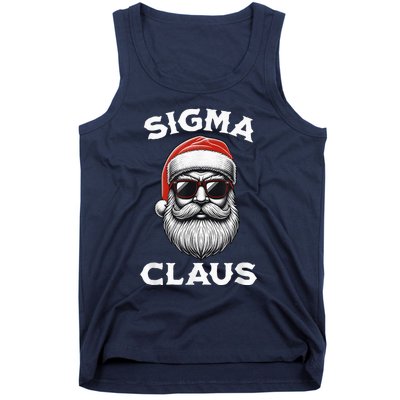 Sigma Claus Santa Funny Christmas Riz Z Male The Rizzler Meme Tank Top