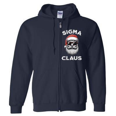 Sigma Claus Santa Funny Christmas Riz Z Male The Rizzler Meme Full Zip Hoodie