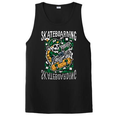 Santa Cruz Skateboarding Skull Skateboard Street Wear Gift PosiCharge Competitor Tank