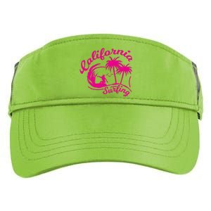 Surfing California Surfing Palm Beach Holiday Gift Adult Drive Performance Visor