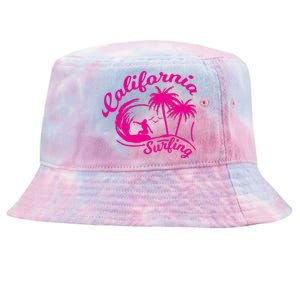 Surfing California Surfing Palm Beach Holiday Gift Tie-Dyed Bucket Hat