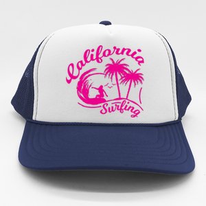 Surfing California Surfing Palm Beach Holiday Gift Trucker Hat