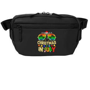 Santa Claus Sunglasses Beach Christmas In July Crossbody Pack