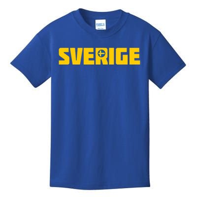 Sverige Cool Swedish Flag Sweden Great Gift Kids T-Shirt