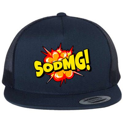 Sodmg Comic Flat Bill Trucker Hat