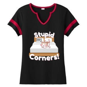 Stupid Corners! Ladies Halftime Notch Neck Tee