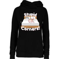 Stupid Corners! Womens Funnel Neck Pullover Hood