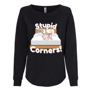 Stupid Corners! Womens California Wash Sweatshirt