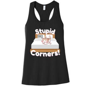 Stupid Corners! Women's Racerback Tank