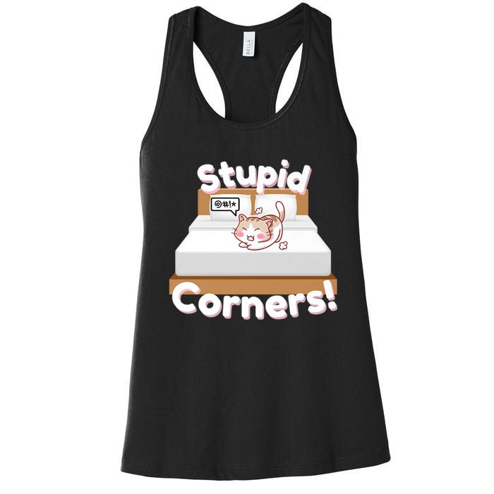 Stupid Corners! Women's Racerback Tank