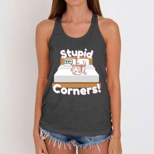 Stupid Corners! Women's Knotted Racerback Tank