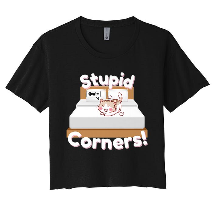 Stupid Corners! Women's Crop Top Tee