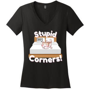 Stupid Corners! Women's V-Neck T-Shirt