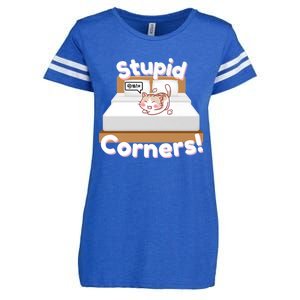 Stupid Corners! Enza Ladies Jersey Football T-Shirt