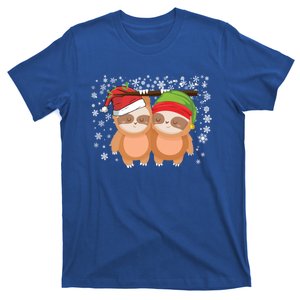 Slothie Christmas Sloth Lovers Christmas Merry Slothmas Joke Gift T-Shirt