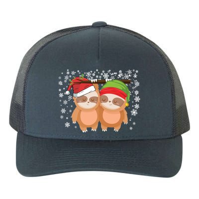 Slothie Christmas Sloth Lovers Christmas Merry Slothmas Joke Gift Yupoong Adult 5-Panel Trucker Hat