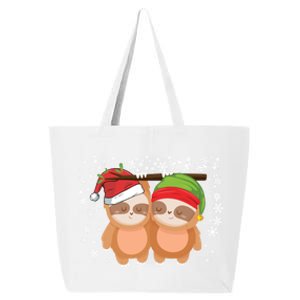 Slothie Christmas Sloth Lovers Christmas Merry Slothmas Joke Gift 25L Jumbo Tote